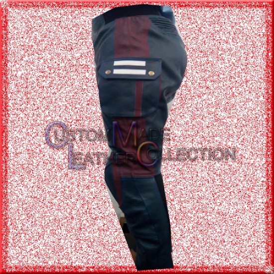 Captain America Age of Ultron Steve Rogers Motorcycle Leather Pant/Biker Leather Pant