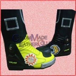 VR/46 Motorbike Leather Racing Shoes / Motorcycle Racing Boots