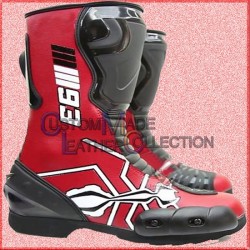 Spider Men Motorbike Leather Racing Shoes / Motorcycle Racing Boots
