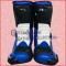 Blue/White Motorbike Leather Racing Shoes / Biker Racing Boot