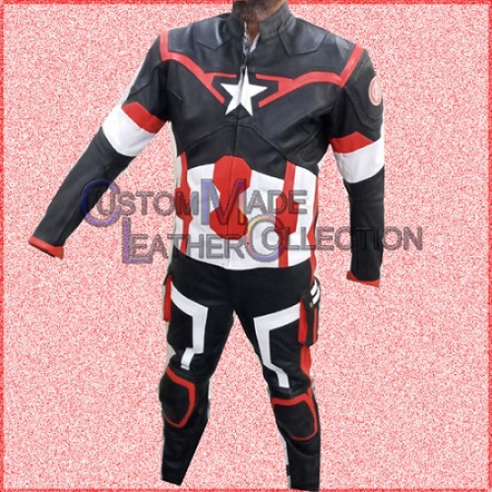 Avenger 2 Age of Ultron Motorcycle Leather Suit/Men Biker Leather Suit