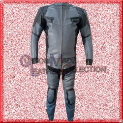 Ryan Reynolds Dead Pool 2 Movie Grey Motorcycle Leather suit/Men Biker Leather Suit
