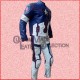 Captain America Age Of Ultron Steve Rogers Motorcycle Leather Suit/Men Biker Leather Suit