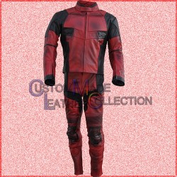 Ryan Reynolds Dead Pool 2 Movie Wexed Motorcycle Leather suit/Men Biker Leather Suit