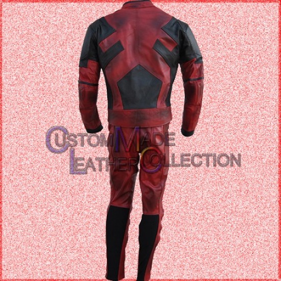 Ryan Reynolds Dead Pool 2 Movie Wexed Motorcycle Leather suit/Men Biker Leather Suit