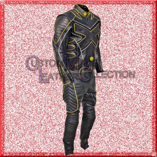X Men 3 Wolverine Last Stand Motorcycle Leather suit/Men Biker Leather Suit