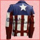 The First Avenger Hot Version Captain America Leather Jacket/Biker Leather Jacket
