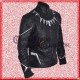 Black Panther Motorcycle Leather Jacket /Captain America Civil War Motorcycle Leather Jacket