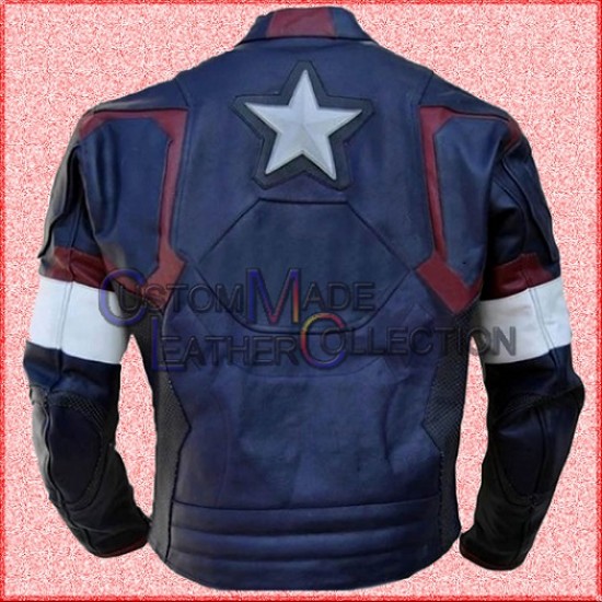 Chris Evans Captain America age of ultron Real Leather Jacket/Biker Leather Jacket