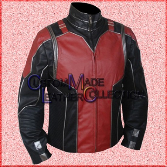 Scott Lang Ant-man Movie Motorcycle Leather Jacket/ Ant-Man :Hero Don't Get Any Bigger