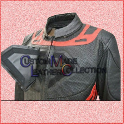 Superman Man Of Steel Black Leather Jacket/Biker Leather Jacket