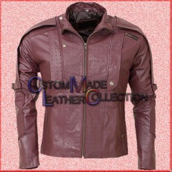 Star Lord Motorcycle Leather Jacket/Guardians of the Galaxy Leather Jacket