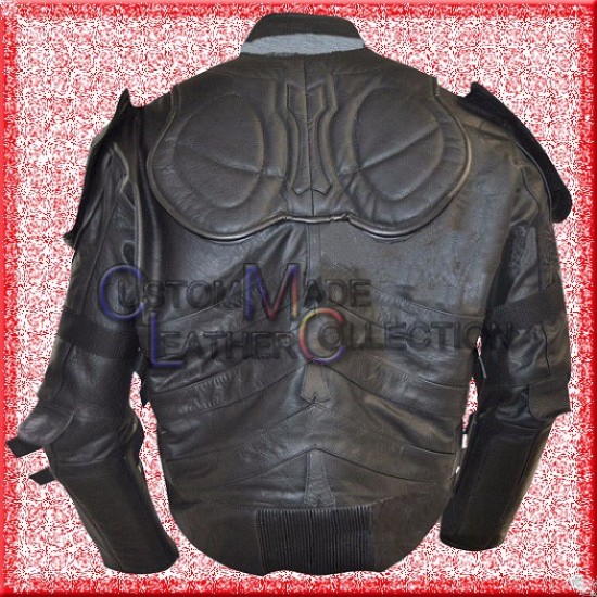Batman Shield The Dark Knight Rises Leather jacket/Biker Leather Jacket