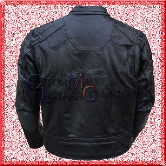 Jack Harper Oblivion Black Motorcycle Leather Jacket/Biker Leather Jacket