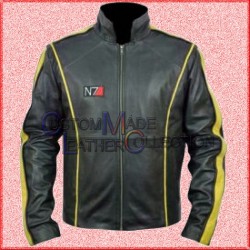 Mass Effect N7 Biker Leather Jacket/Biker Leather Jacket