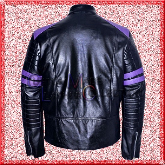 Fight Club Black Motorbike Racing Leather Jacket/Biker Leather Jacket
