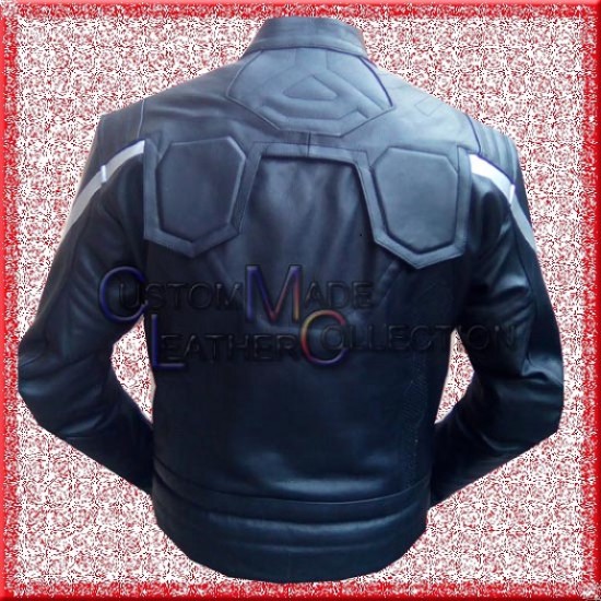 Captain America New Stylish Black Leather jacket/Biker Leather Jacket