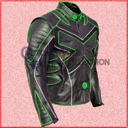 X-Men Wolverine Last Stand Green Motorcycle Leather Jacket/Biker Leather Jacket