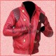 Akira leather jacket/Men Red bomber jacket