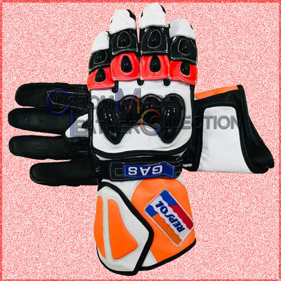 Honda Repsol Motogp Leather Gloves/Motogp Biker Gloves
