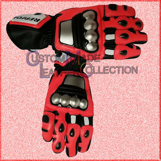 Honda Repsol Motorbike Leather Gloves/Motogp Biker Gloves
