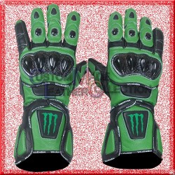 Monster Motorbike Gloves/MOTOGP Biker Leather Gloves