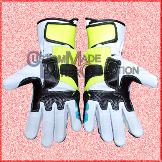 Rossi Motorbike Leather Gloves-2017/Biker Leather Gloves