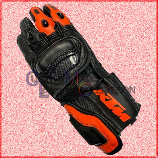 KTM Motorbike leather gloves/MOTOGP Biker Leather Gloves