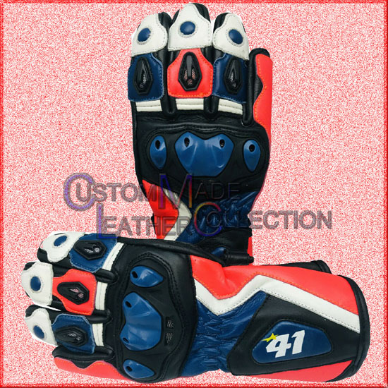 Motorbike Leather Racing Gloves / Biker Racing Gloves