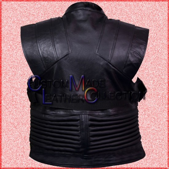 The Avengers Hawkeye Leather Vest/Biker Leather Vest