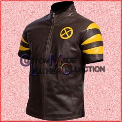 X-MEN LAST Stand Hank Leather Vest/Biker Leather Vest