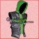 The Avengers Hawkeye Green Leather Vest/Green Biker Leather Vest