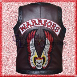 The Warriors Biker Leather Vest/Men Biker Leather Vest