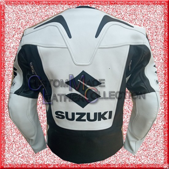 Suzuki Motorbike Leather Racing Jacket/Men Biker Leather Jacket