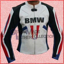 BMW Motorbike Leather Racing Jacket/men biker leather jacket