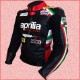 Aprilia Motorbike Racing Leather Jacket/Biker Racing Leather Jacket