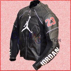 Jordan Motorbike Black Leather Jacket / Jordan Biker Leather Jacket