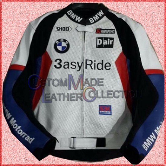 BMW Motorbike Leather Jacket/Men Biker Racing Leather Jacket