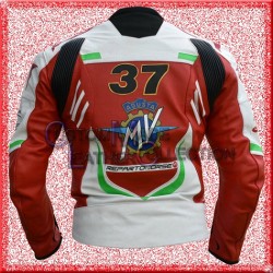 MV Agusta Biker Leather Jacket/Men Biker Leather Jacket