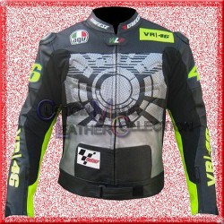 VR46 Valentino Rossi Motorbike Leather Jacket/Men Biker Leather Jacket