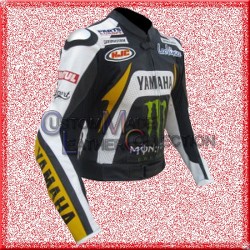 Yamaha Monster Motorbike Racing Leather Jacket/Biker Leather Jacket