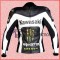 Kawasaki Monster Energy Black/White Racing Leather Jacket/Biker Leather Jacket