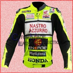 Nastro Azzurro Honda MotoGP Motorbike Jacket/Men Biker Leather Jacket