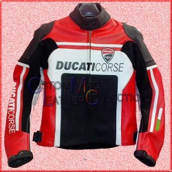 Ducati Corse Motorbike Leather Racing Jacket/Men Biker Leather Jacket