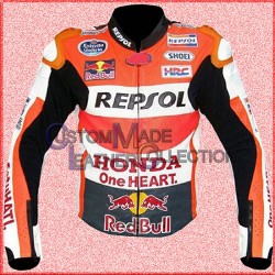 Marc Marquez Honda Repsol Motorbike Racing Leather Jacket/Biker Leather Jacket