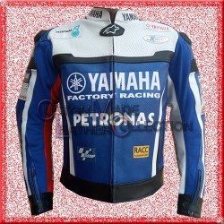 Yamaha Petronas Motorbike Racing Leather Jacket/Biker Leather Racing Jacket