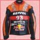 Honda Repsol Motorbike Black Racing Leather Jacket/Motorbike Leather Jacket