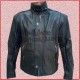 Daft Punk Leather Jacket, Electroma Hero Robot Black Leather Jacket