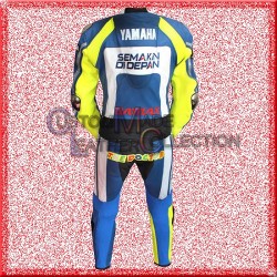 Valentino Rossi Yamaha Motorbike Racing Leather Suit/Biker Leather Suit
