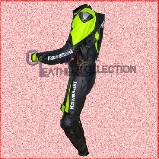 Kawasaki Ninja Motorbike Racing Leather Suit/Biker Racing Leather Suit